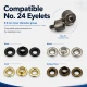 Eyelet Setting Die for 9.5 mm / 0.37 in Inner Diameter Eyelets, KLP0024, includes upper and lower molds for easy installation