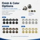 Eyelet Setting Die for 9.5 mm / 0.37 in Inner Diameter Eyelets, KLP0024, includes upper and lower molds for easy installation