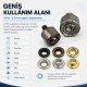 Eyelet Setting Die for 9.5 mm / 0.37 in Inner Diameter Eyelets, KLP0024, includes upper and lower molds for easy installation