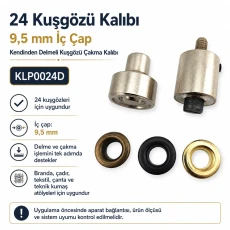 Eyelet Setting Die for 9.5 mm / 0.37 in Inner Diameter Self-Punching Eyelet Die KLP0024D