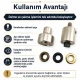 24 Kuşgözü Kalıbı 9,5 mm İç Çap Kendinden Delmeli Kuşgözü Çakma Kalıbı KLP0024D ile kumaşlara kuşgözü montajı