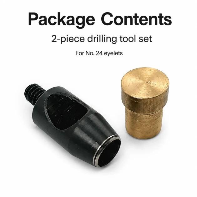 9 mm Eyelet Drilling Die - Durable Metal Grommet Punch Tool for Fabric, Leather, and Canvas