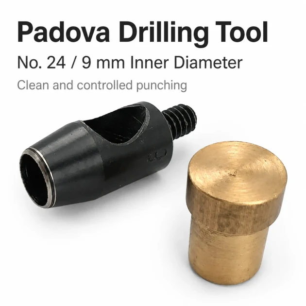 9 mm Eyelet Drilling Die - Durable Metal Grommet Punch Tool for Fabric, Leather, and Canvas
