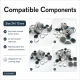24L 15 mm 0.59 in Fabric Button Covering Die for Shank Buttons and Snap Caps, KLP0024KPL - Ideal tool for professional