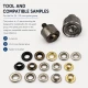 Eyelet Setting Die for 10 mm / 0.39 in Inner Diameter Stainless Steel Eyelets KLP0024P, ideal for tarpaulin, tent, and