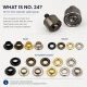 Eyelet Setting Die for 10 mm / 0.39 in Inner Diameter Stainless Steel Eyelets KLP0024P, ideal for tarpaulin, tent, and
