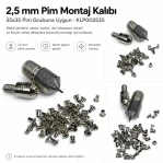 2.5 mm / 0.10 in Pin Setting Die for 25x35 Pins KLP002535