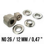 Eyelet Mold For 15/32" Grommets - 12 mm Eyelet Diel KLP0026