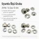 Eyelet Setting Die for 12 mm / 0.47 in Inner Diameter Eyelets KLP0026 made of durable metal for professional grommet