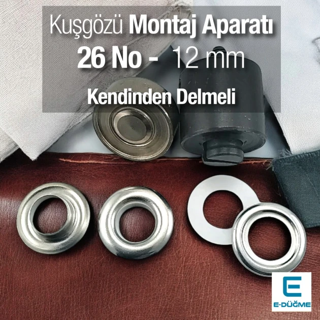 Eyelet Dies Tools 12 mm 15/32" Reverse Mold KLP0026D