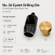 Eyelet Drilling Die 12 mm / 0.47 in KLP0026DEL for grommet installation on textiles, leather, and paper