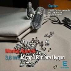 3,6 mm İç Çaplı Pime Uygun Montaj Aparatı KLP0026Pim