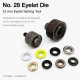 Eyelet Setting Die for 13 mm / 0.51 in Inner Diameter Eyelets KLP0028 made of durable metal for fabric, leather, and paper