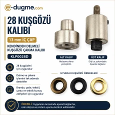 Eyelet Setting Die for 13 mm / 0.51 in Inner Diameter Self-Punching Eyelet Die KLP0028D
