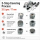 28L / 17 mm / 0.67 in Fabric Button Covering Die for Sew-Through Shank Buttons and Snap Caps KLP0028KPL