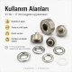 Eyelet Setting Die for 17 mm / 0.67 in Inner Diameter Eyelets KLP0031 - Professional tool for mounting fabrics and leather