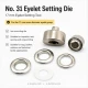 Eyelet Setting Die for 17 mm / 0.67 in Inner Diameter Eyelets KLP0031 - Professional tool for mounting fabrics and leather