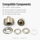 Eyelet Setting Die for 17 mm / 0.67 in Inner Diameter Eyelets KLP0031 - Professional tool for mounting fabrics and leather