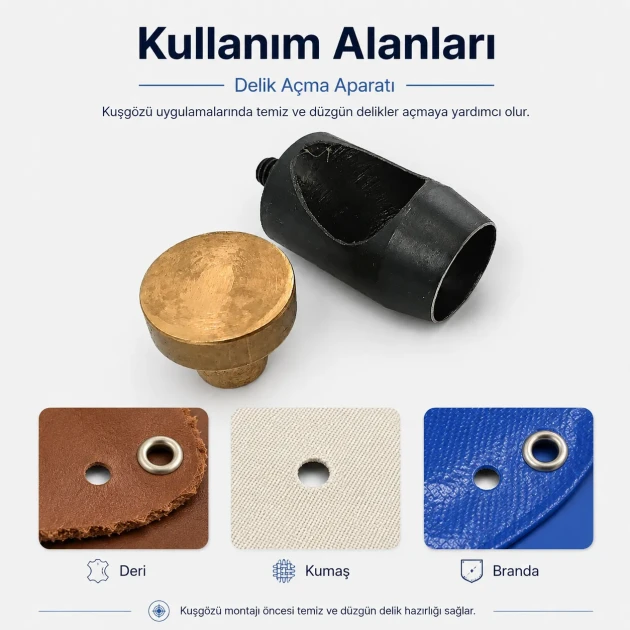 Eyelet Drilling Die 17 mm / 0.67 in KLP0031 for grommet installation and repair