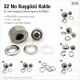 21 mm Flat Brass Eyelet Setting Die for 17 mm Inner Diameter Eyelets, Ideal for Tarpaulin, Tent and Technical Textiles