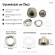 21 mm Flat Brass Eyelet Setting Die for 17 mm Inner Diameter Eyelets, Ideal for Tarpaulin, Tent and Technical Textiles