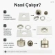21 mm Flat Brass Eyelet Setting Die for 17 mm Inner Diameter Eyelets, Ideal for Tarpaulin, Tent and Technical Textiles