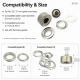 21 mm Flat Brass Eyelet Setting Die for 17 mm Inner Diameter Eyelets, Ideal for Tarpaulin, Tent and Technical Textiles