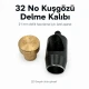 32 No Kuşgözü Delme Kalıbı - 21 mm Kuşgözü Delik Açma Aparatı, branda, çanta ve teknik tekstil uygulamaları için ideal delik