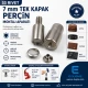 33.5 Double Cap Rivet Setting Tool 9 mm (0.35") for Hand Press and Hand Hammer Use