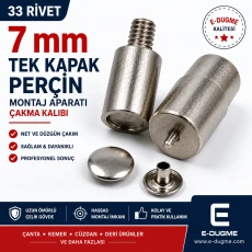 33.5 Double Cap Rivet Setting Tool 9 mm (0.35") – Suitable for Hand Press and Hand Hammer Use KLP00335CFT