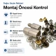 33.5 Double Cap Rivet Setting Die for 9.5 mm / 0.37 in Cap Rivets - Metal Tool for Secure Installation in Bags and Textile