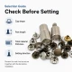 33.5 Double Cap Rivet Setting Die for 9.5 mm / 0.37 in Cap Rivets - Metal Tool for Secure Installation in Bags and Textile