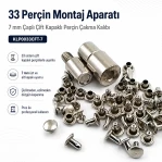 33 Perçin Montaj Aparatı – 7 mm Çaplı Çift Kapaklı Perçin Çakma Kalıbı KLP0033CFT-7