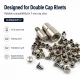 33.5 Double Cap Rivet Setting Tool 9 mm for Leathercraft and Textile Accessories