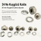 34 No Kuşgözü Kalıbı - 28 mm Kuşgözü Çakma Aparatı, metal malzeme ile deri, kumaş ve branda gibi malzemelerde kuşgözü