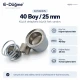 40L 25 mm 0.98 in fabric covered button die
