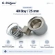 40L 25 mm 0.98 in fabric covered button die