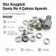 Wide Flat Brass Eyelet Setting Die for 6.2 mm / 0.24 in Eyelets, suitable for grommet applications with dimensions 13 mm /