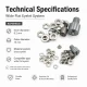 Wide Flat Brass Eyelet Setting Die for 6.2 mm / 0.24 in Eyelets, suitable for grommet applications with dimensions 13 mm /