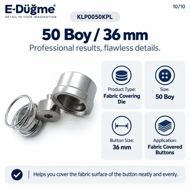 50L 36 mm 1.42 in fabric covered button die