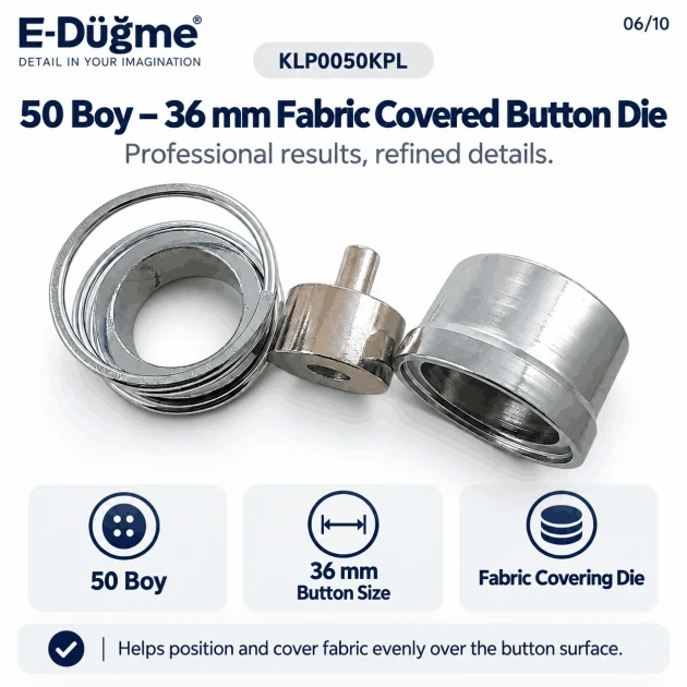 50L 36 mm 1.42 in fabric covered button die