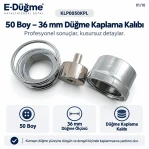50 Boy 36 mm Kumaş Kaplama Düğme Aparatı KLP0050KPL