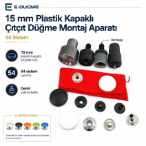 Snap Button Setting Die for 15 mm / 0.59 in Plastic Cap 54 System Snap Buttons KLP0054-15
