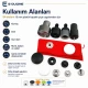 Snap Button Setting Die for 17 mm / 0.67 in Plastic Cap 54 System Snap Buttons, ideal for fabric and leather applications