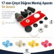 Snap Button Setting Die for 17 mm / 0.67 in Plastic Cap 54 System Snap Buttons, durable metal construction for reliable