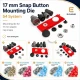 Snap Button Setting Die for 17 mm / 0.67 in Plastic Cap 54 System Snap Buttons, durable metal construction for reliable