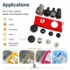 Snap Button Setting Die for 17 mm / 0.67 in Plastic Cap 54 System Snap Buttons, durable metal construction for reliable