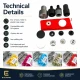Snap Button Setting Die for 17 mm / 0.67 in Plastic Cap 54 System Snap Buttons, durable metal construction for reliable