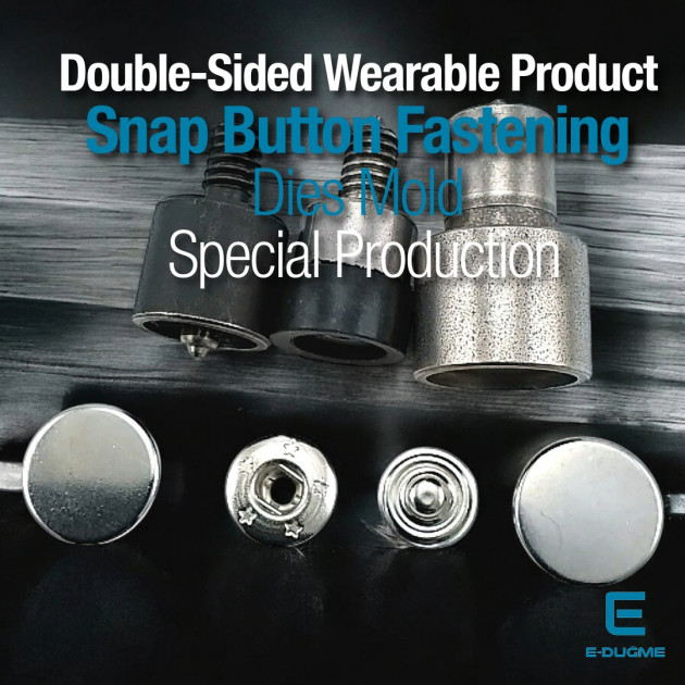 Snap Button Double-Sided Cap Snap Button Application Tool - Fastening Mold KLP0054CFT