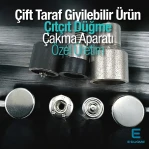 Çıtçıt Düğme İki Tarafı Kapaklı Çıtçıt Düğme Uygulama Aparatı - Çakma Kalıbı KLP0054CFT